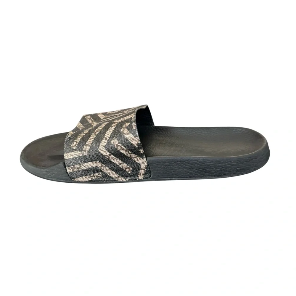 GUCCI GG Supreme Caleido Slides Sandals Mens